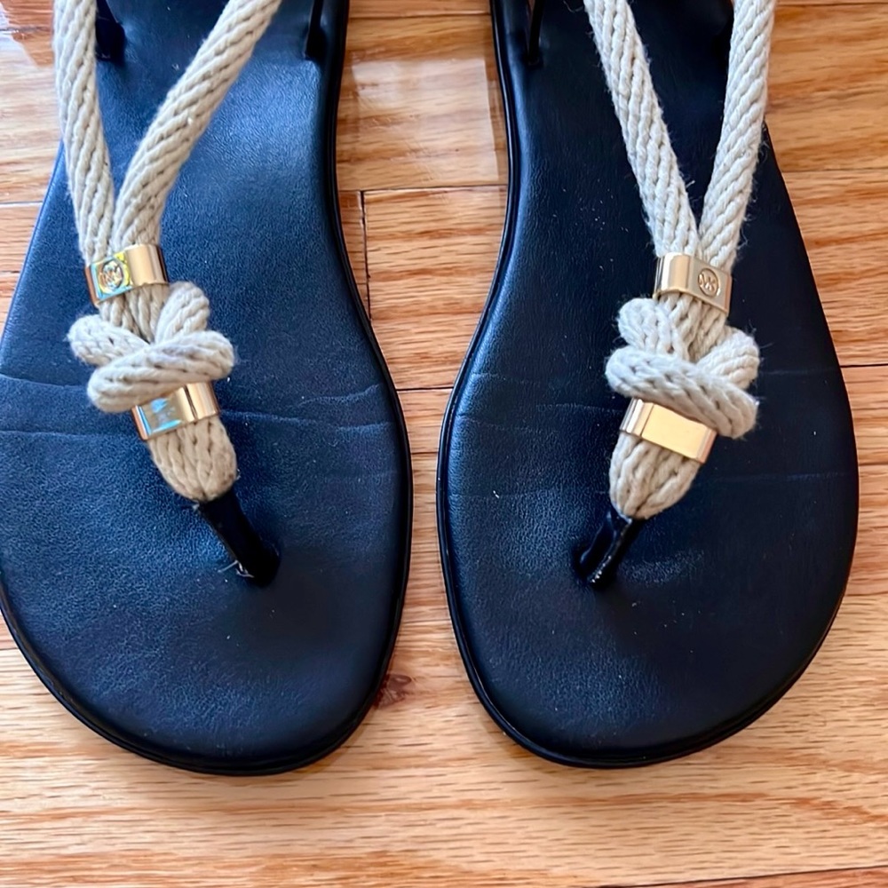 Michael Kors black holly jelly sandal rope size 7 - Picture 3 of 6